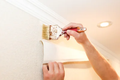Pose de papier peint à Sainte-Aulde — revêtements muraux et toiles de verre